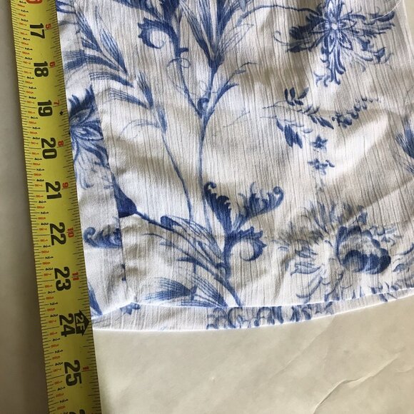 Talbots Straight Ankle Pull on Pants Ocean Flora Petite XL - Picture 9 of 10